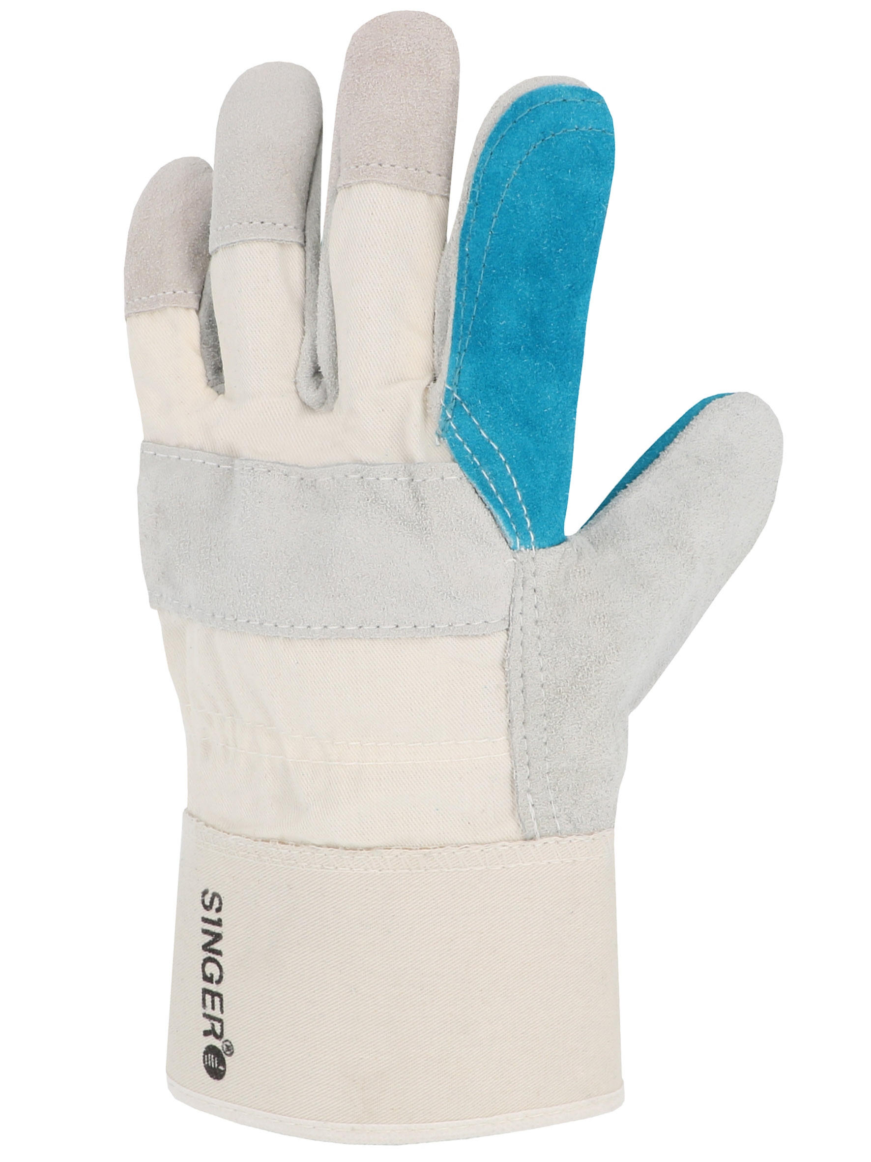 Gant type docker Paumecroûte de bovin Dos et manchette toile T10 - SINGER - 501S