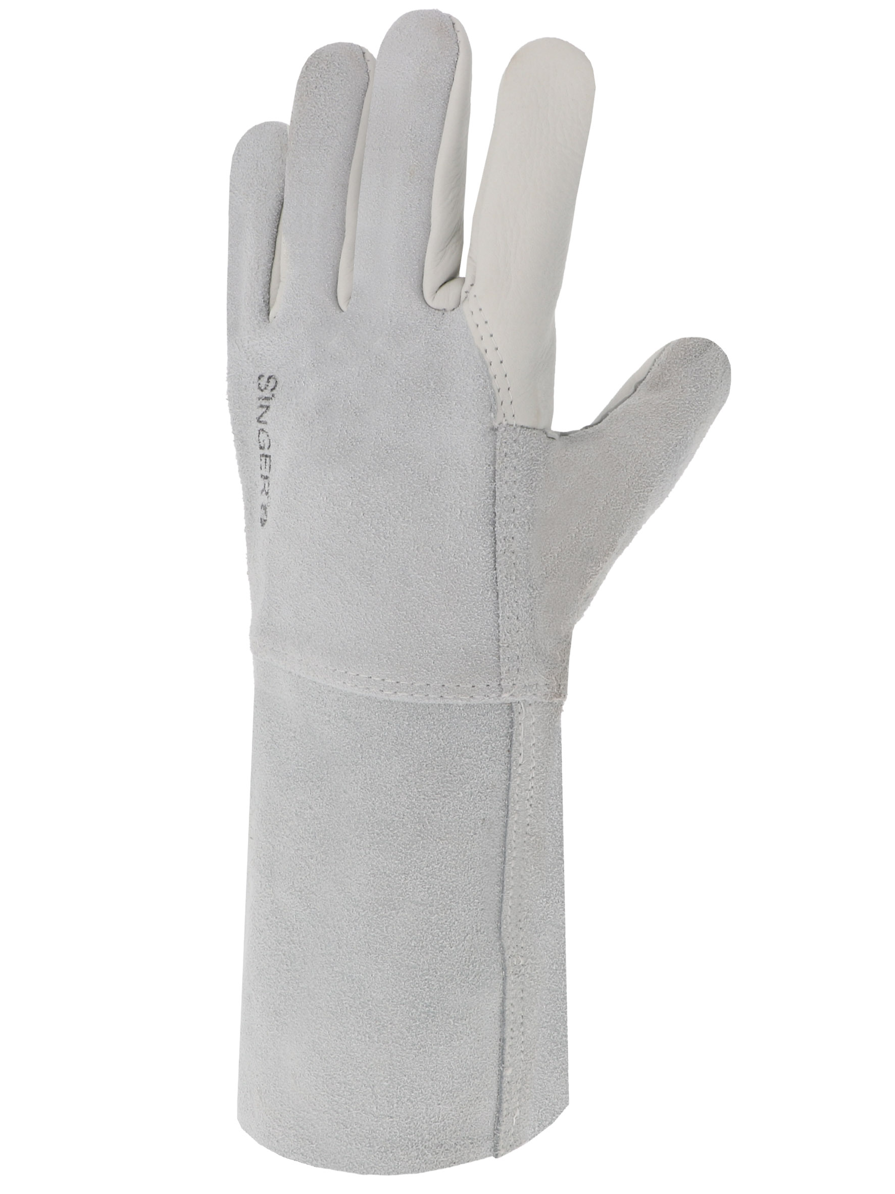 Gant paume fleur bovin Dos croûte Manchette croûte 15 cm T10 - SINGER - 51GS15