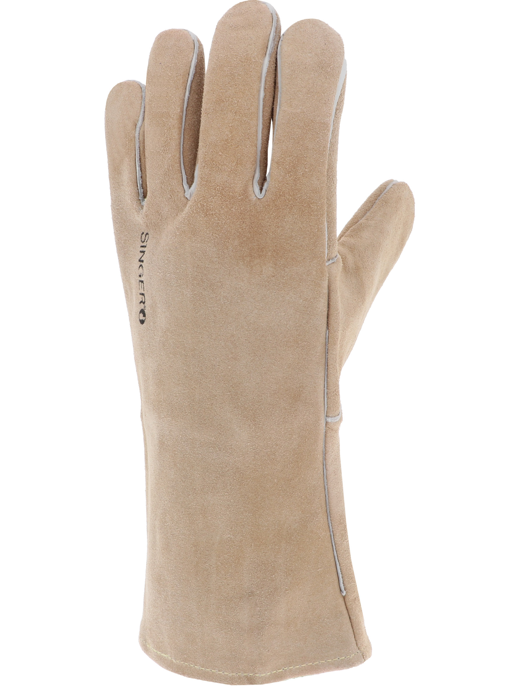 Gant tout croûte bovin Renforcé Doublécoton 35 cm Cousu fil aramide - SINGER - 51SOUD