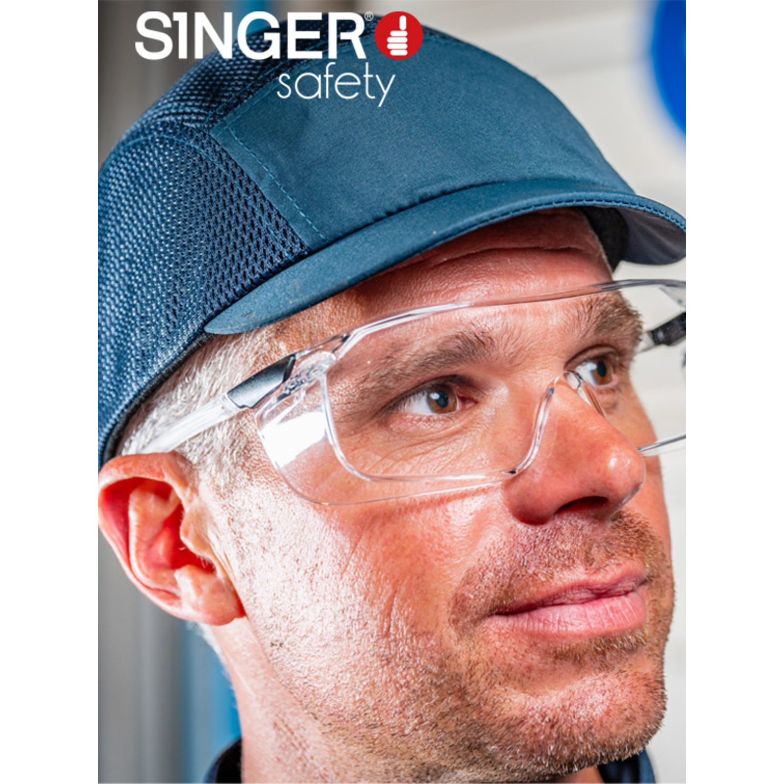 Casquette secu bleue vis court SINGER - ARNOLD