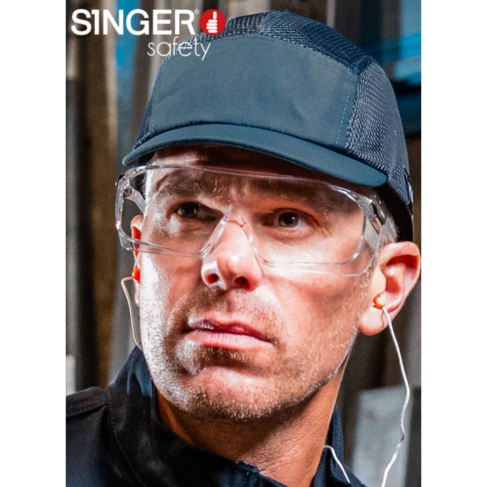 Casquette secu bleue vis court SINGER - ARNOLD