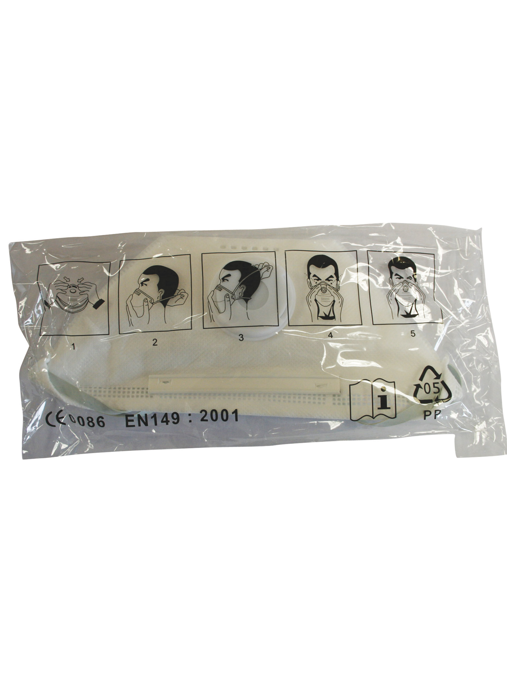 Demi-masque pliable Valve FFP2 NR D - Lot de 20 - SINGER - AUUMP200VSL