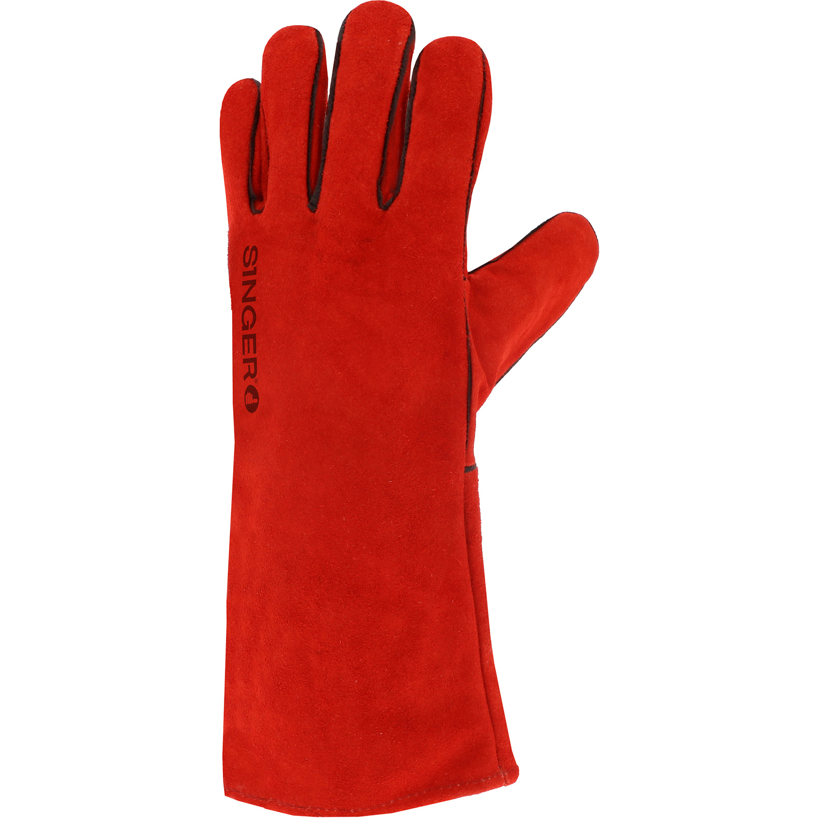 Gant croute rouge 35cm  SINGER - C51SIREP15