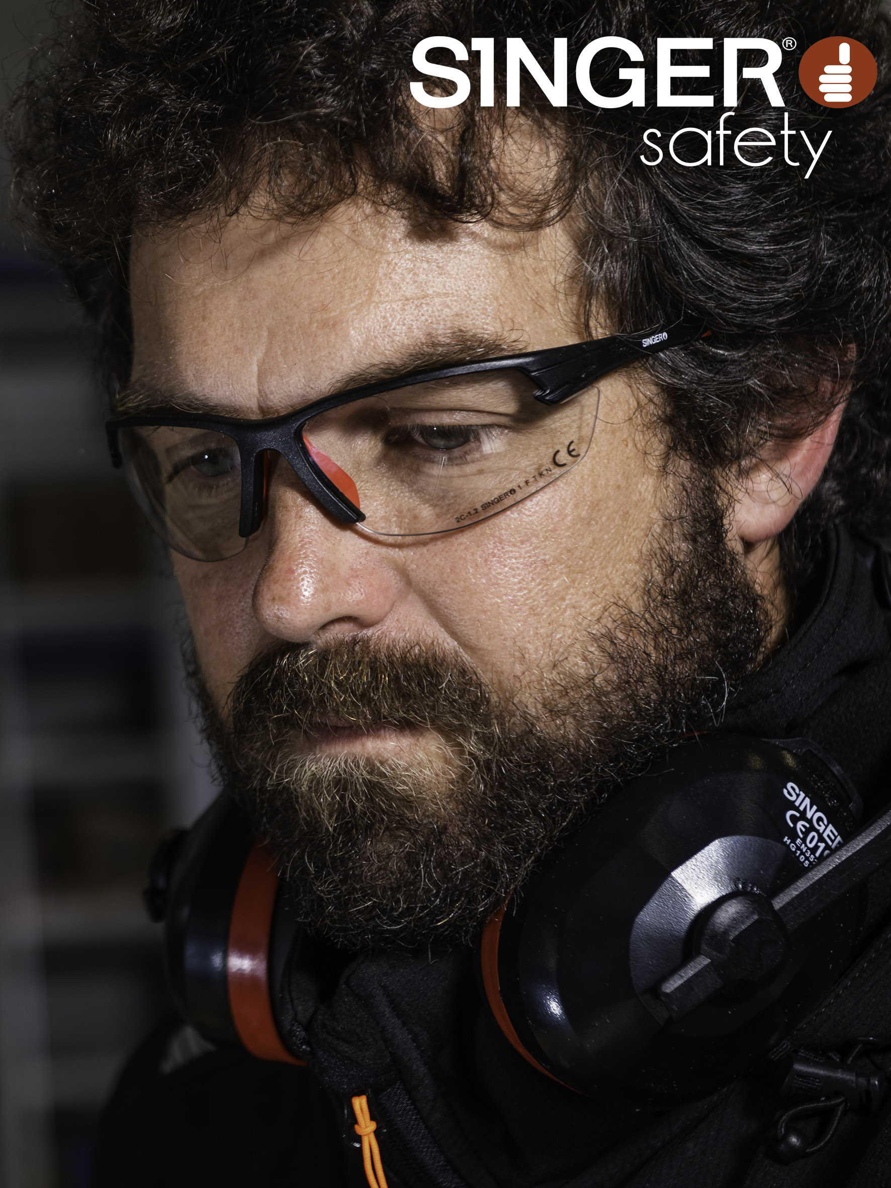 Lunettes de protection enveloppantesAnti-rayures (K) et anti-buée (N) - SINGER - EVASHIELD