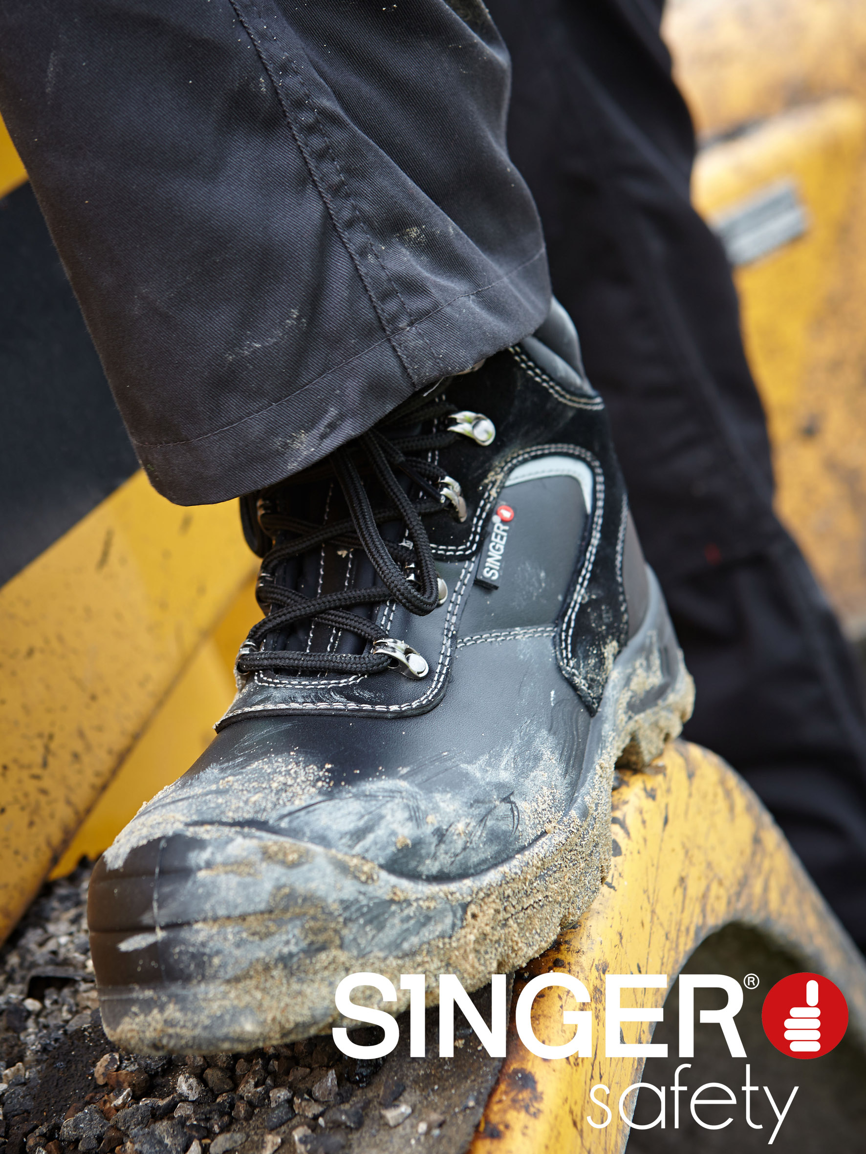 Chaussures hautes cuir fleur S3L FOR SR - SINGER - FOGGIA