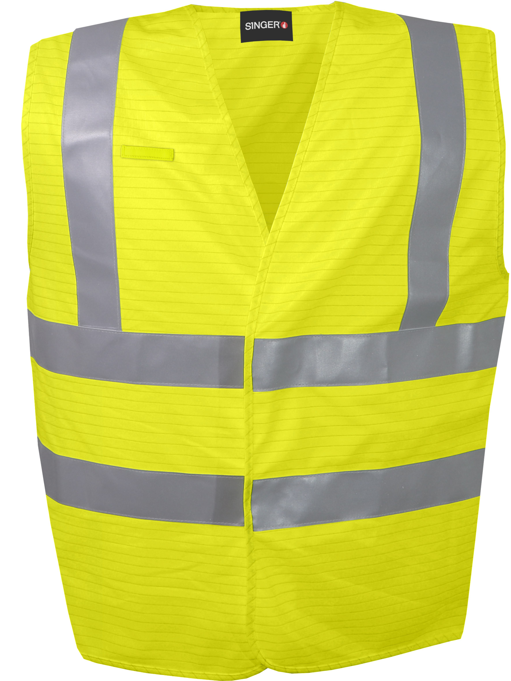 Gilet haute visibilité multi-risques 98% polyester et 2% carbone 120 g/m² - SINGER - GILMRJ