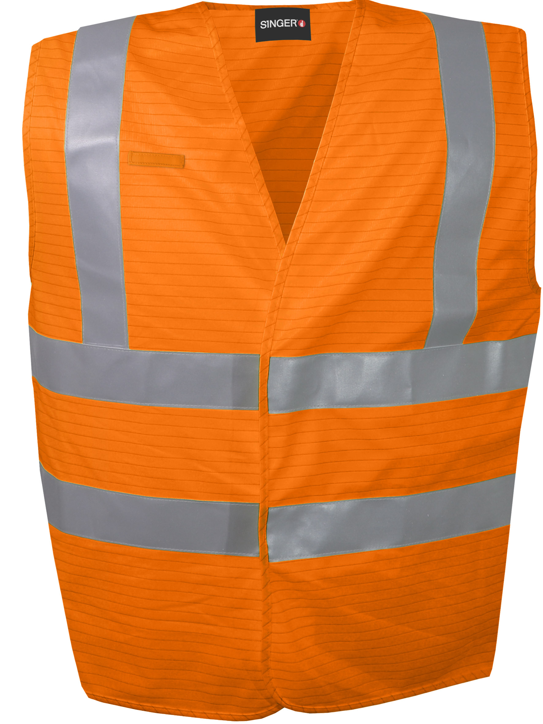 Gilet haute visibilité multi-risques 98% polyester et 2% carbone 120 g/m² - SINGER - GILMRO