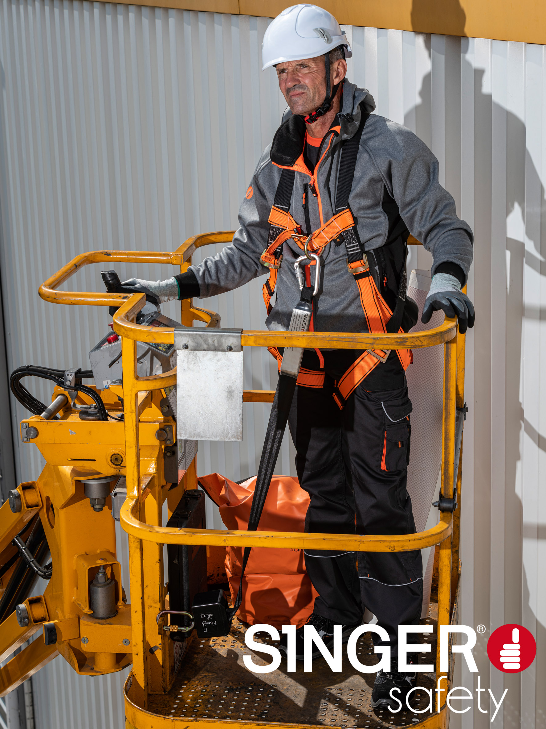 Harnais d'antichute 2 points Ancragedorsal et sternal - SINGER - HARRISTIL