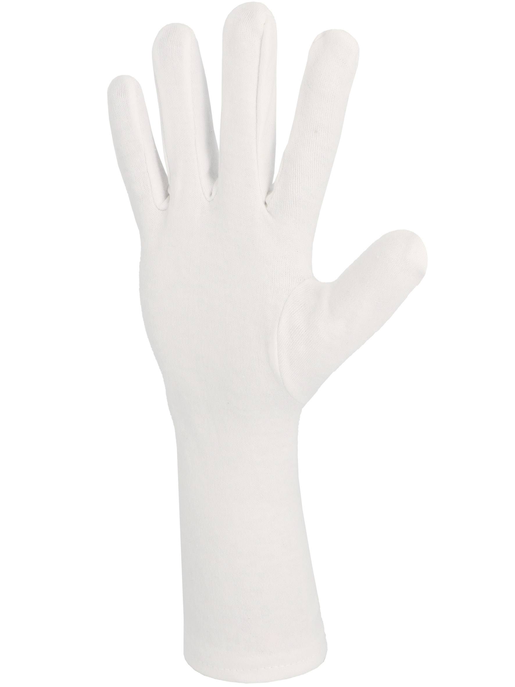 Gant coton Interlock blanchi avec ourlet Longueur 35 cm - SINGER - JB13512