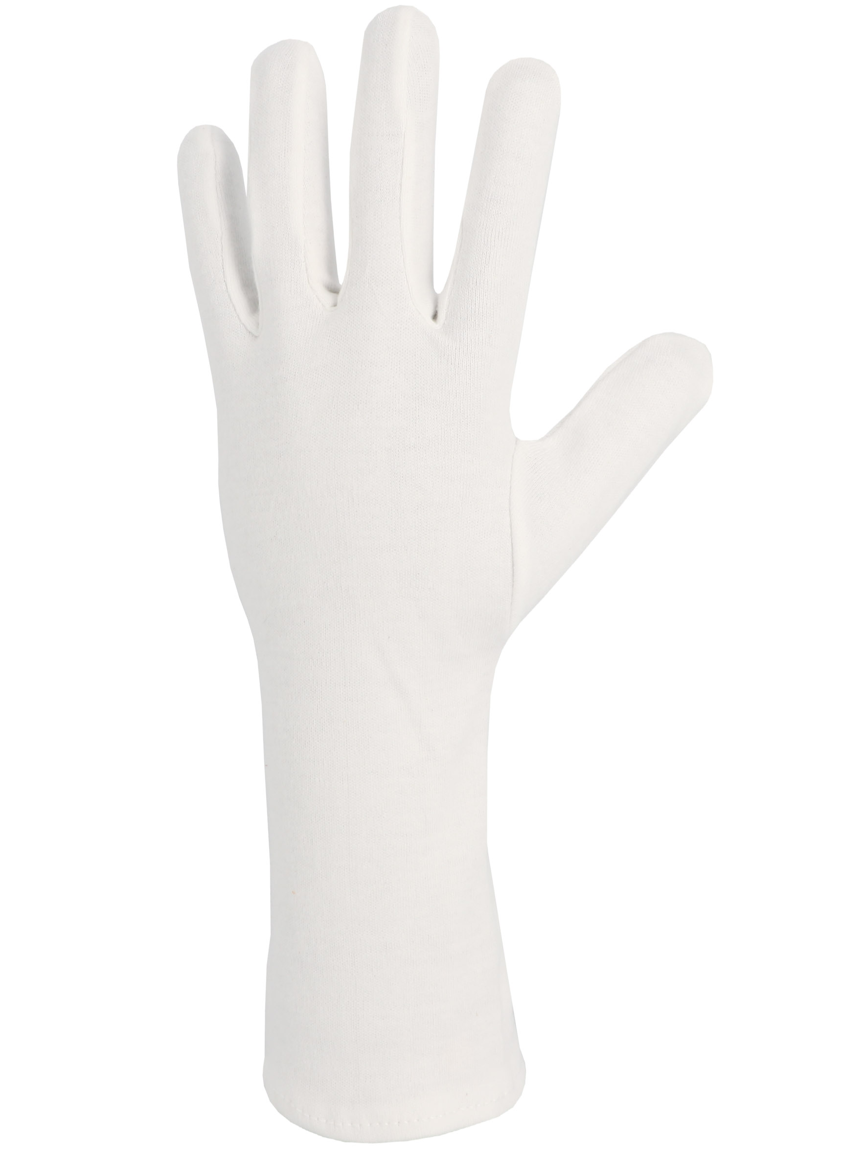 Gant coton Interlock blanchi avec ourlet Longueur 35 cm - SINGER - JB13512