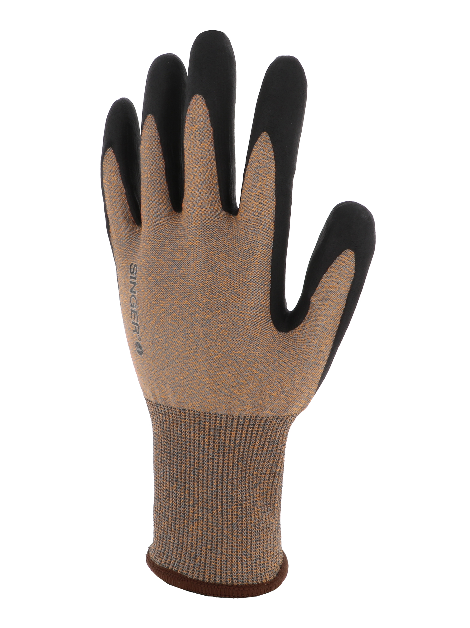 Gant PEHD Coupure D Nitrile mousse sur la paume Jauge 18 - SINGER - PHD18NIB