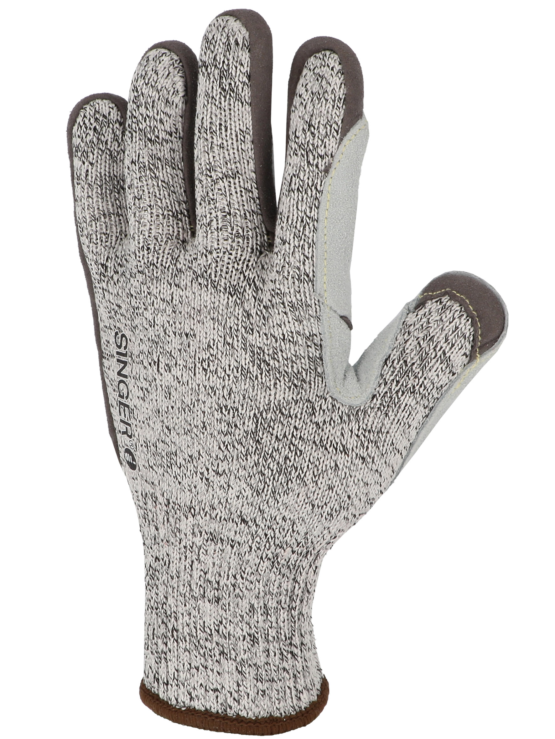 Gants coupure empiècement en croûte de cuir - SINGER - PHDCUT