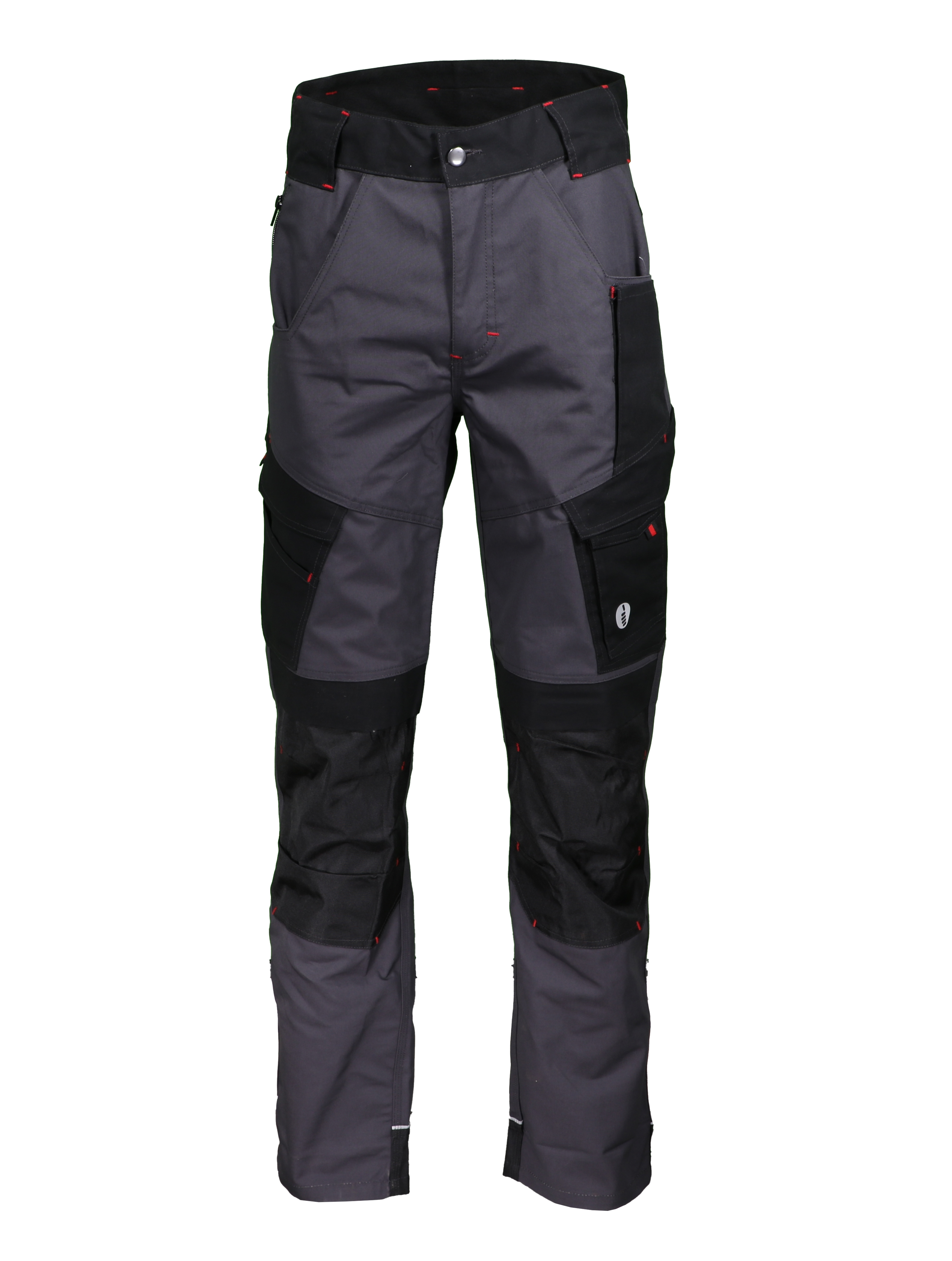 Pantalon polyester/coton - Gris Anthracite/noir/rouge - SINGER - PITON
