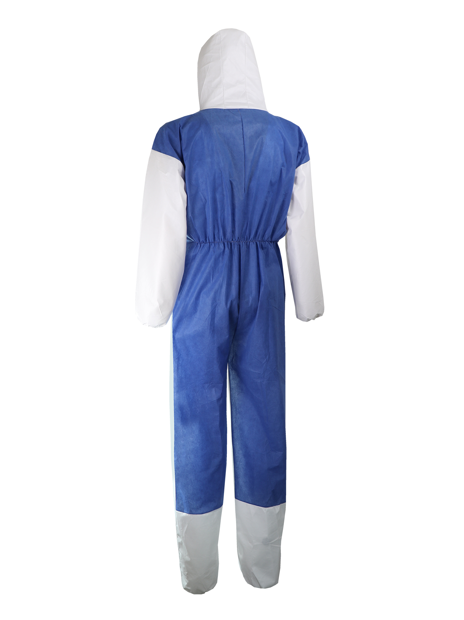 Combinaison de protection L Type 5 & 6 Bi-matière Microporeux 65 gm² + SMS bleu 55 gm² à l'arrière - SINGER - PLY450