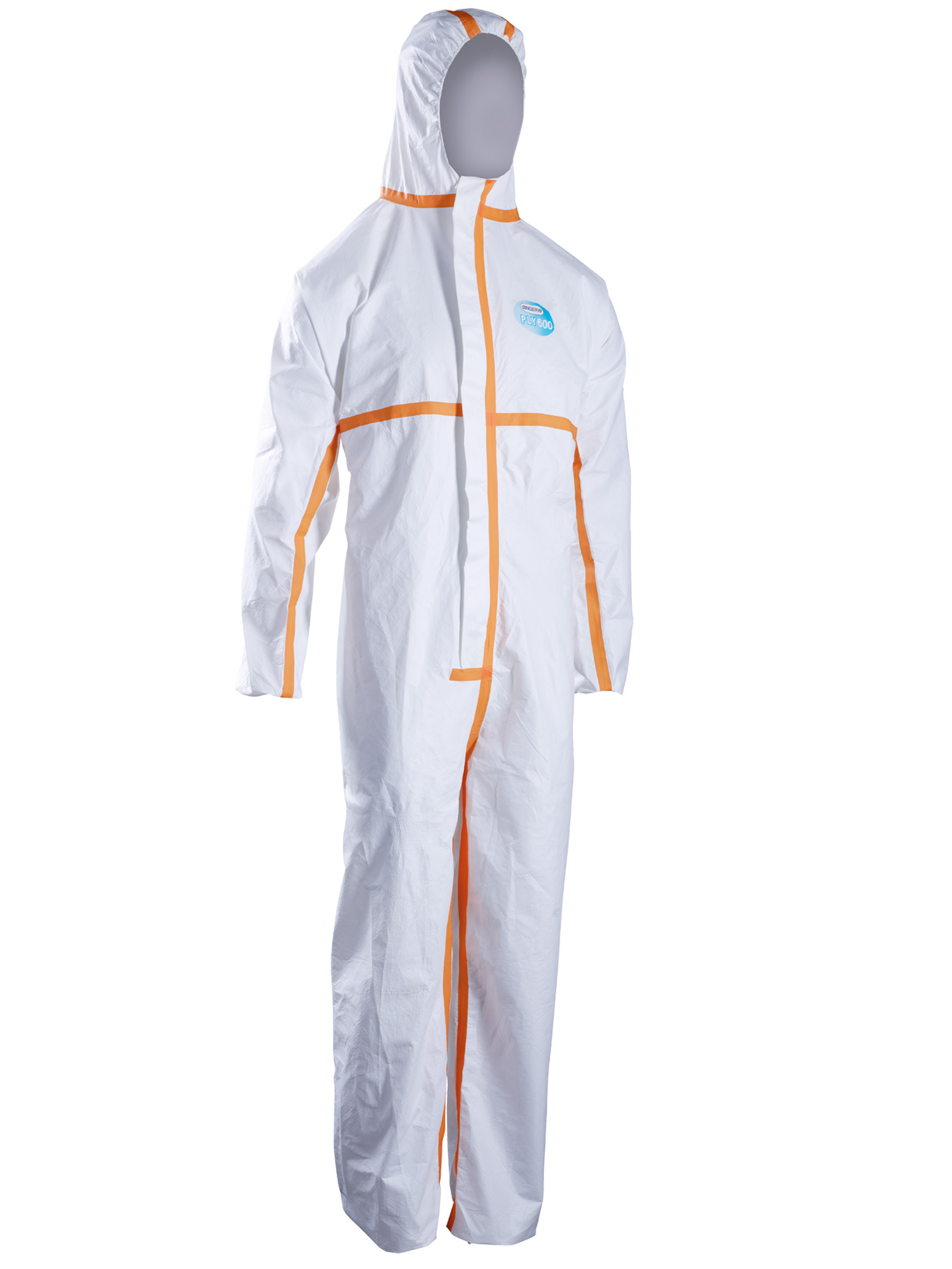 Combinaison de protection L Type 4 5 & 6 Non-tissé polypropylène MICROPOREUX 65 m/² - SINGER - PLY600
