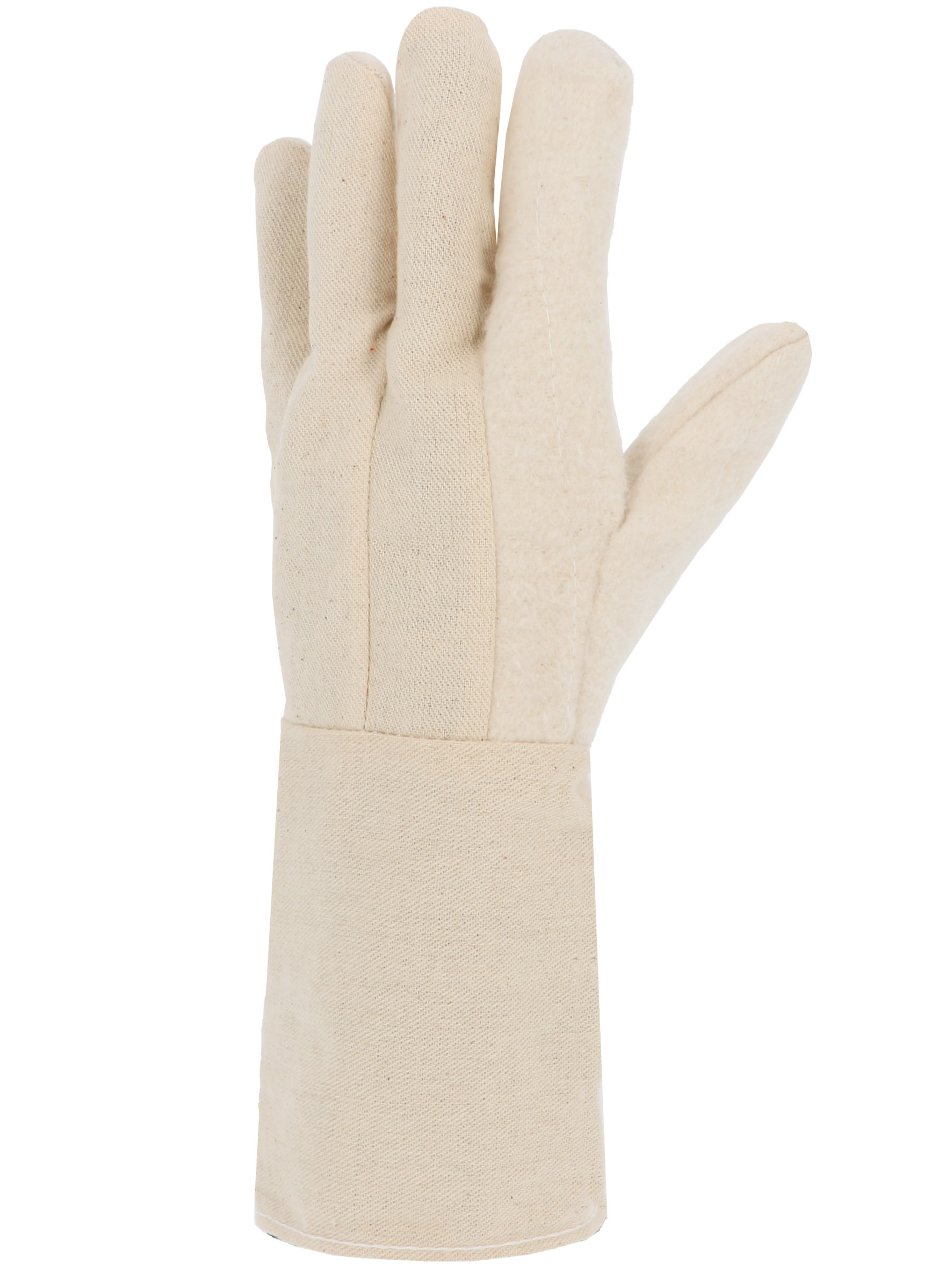 Gant coton tissé Paume double épaisseur Manchette 15 cm T10 - SINGER - PRP75415