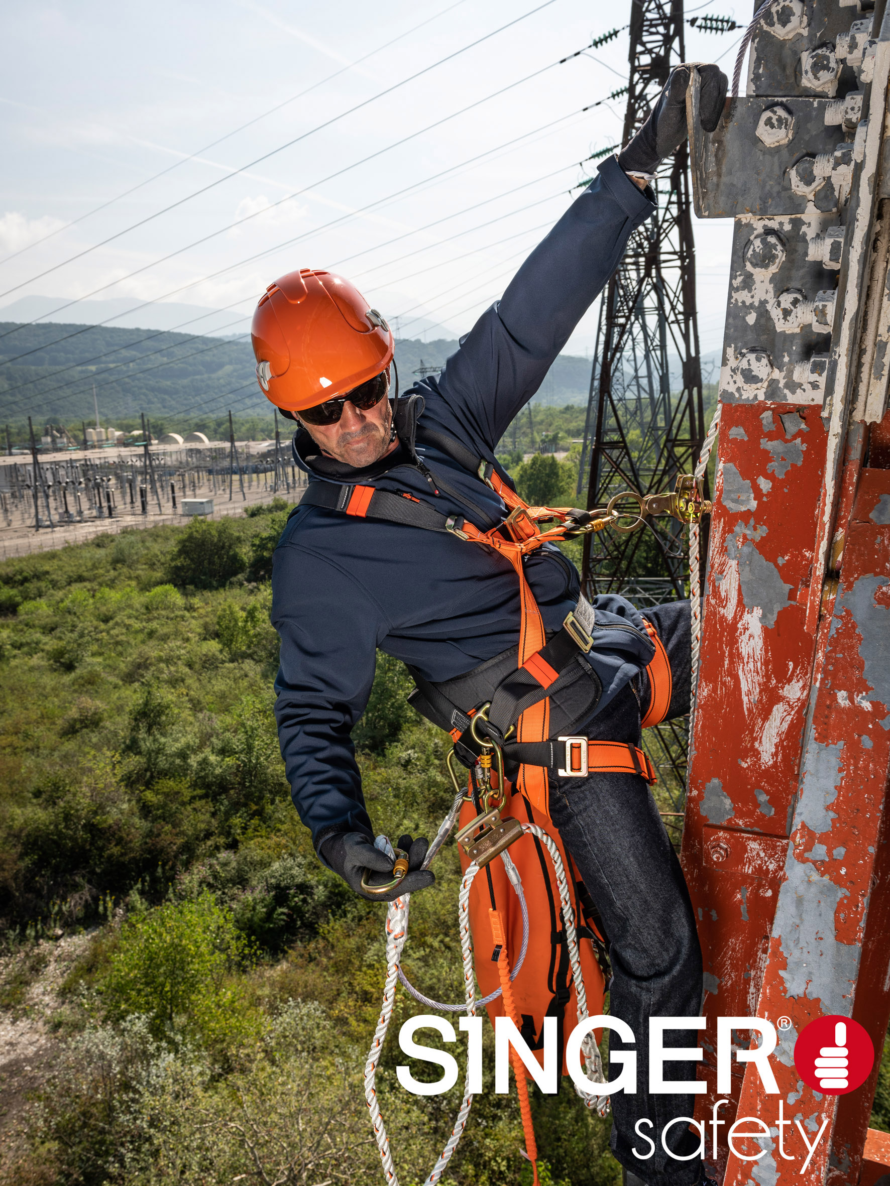 Antichute coulissant pour support d'assurage 12 mm ou 14 mm - SINGER - STOPRO