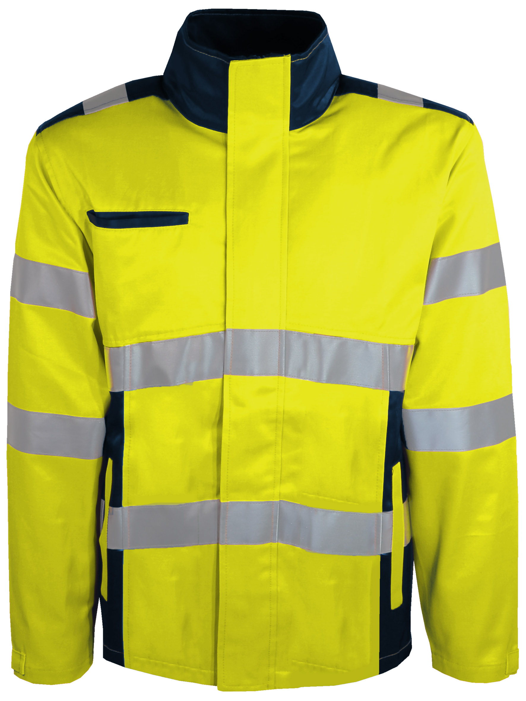 Veste de travail haute visibilité jaune et bleu marine - SINGER - VARMA