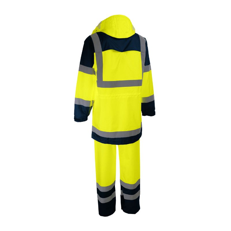 Complet de pluie XL manteau + pantalon jaune fluo - SINGER - VILA