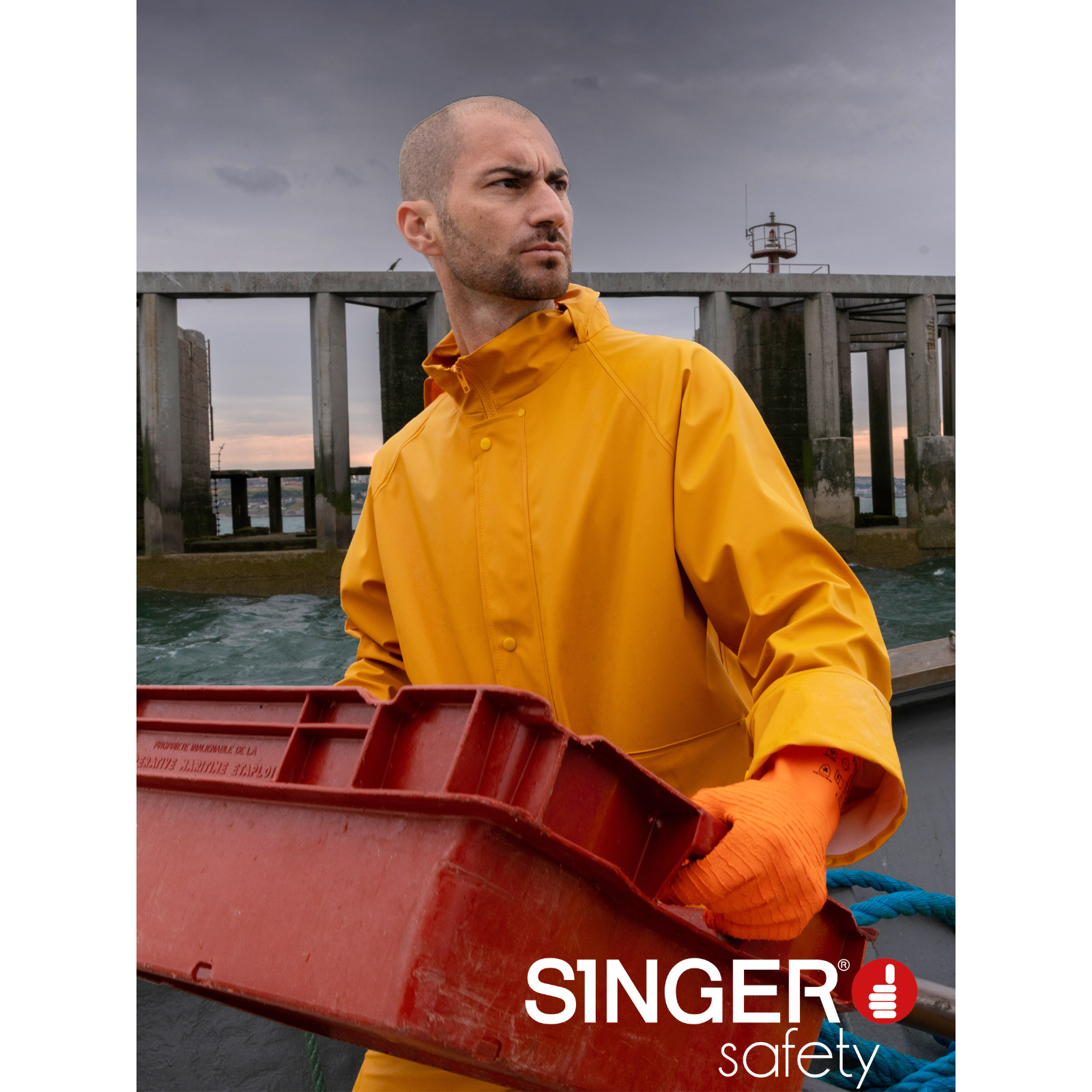 Ensemble pluie PU jaune taille XXL SINGER - VPLOCEAN05