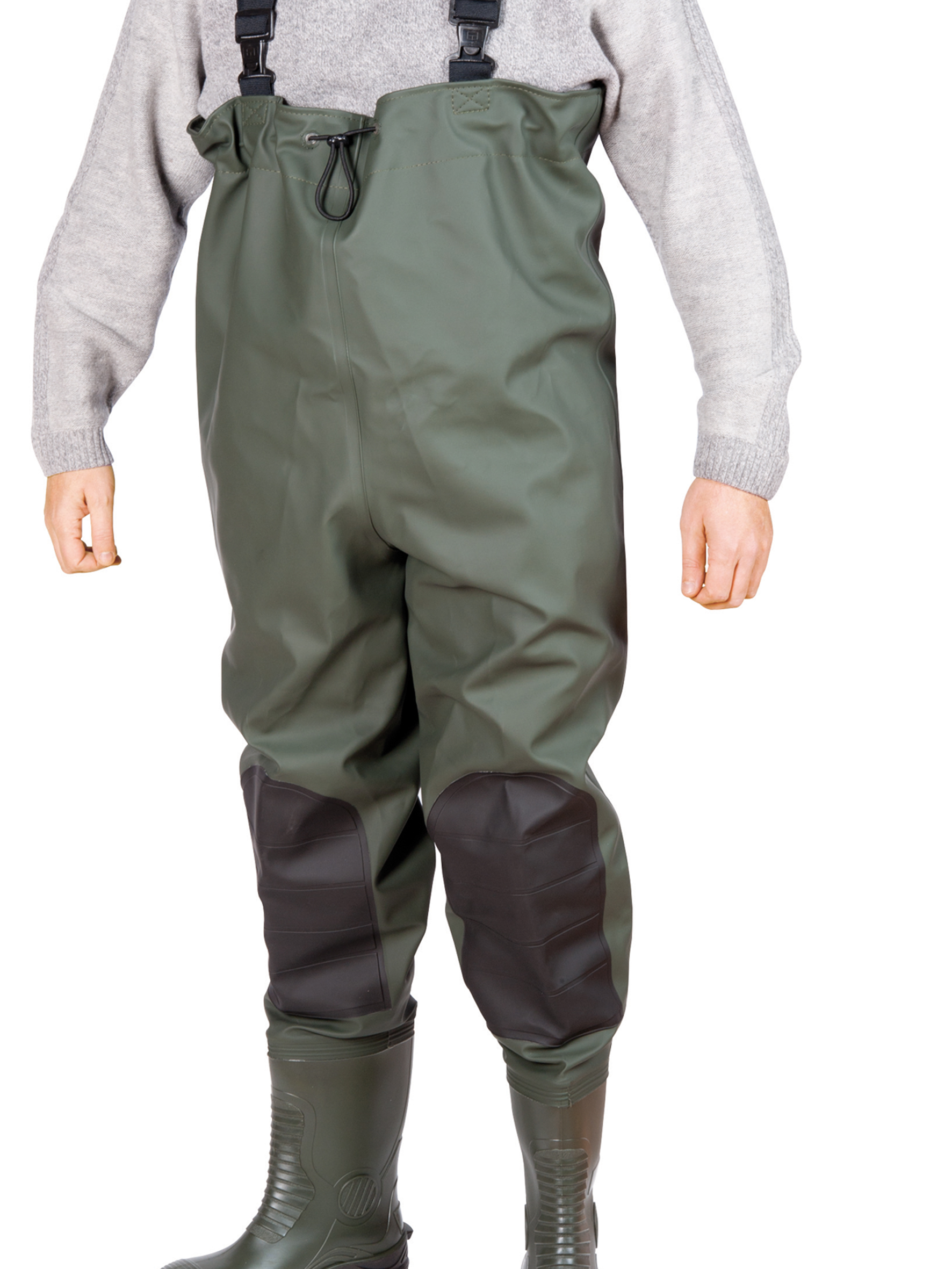 Cotte à bretelles Waders sur bottes de sécurité en PVC S5 SRC - SINGER - WIKI