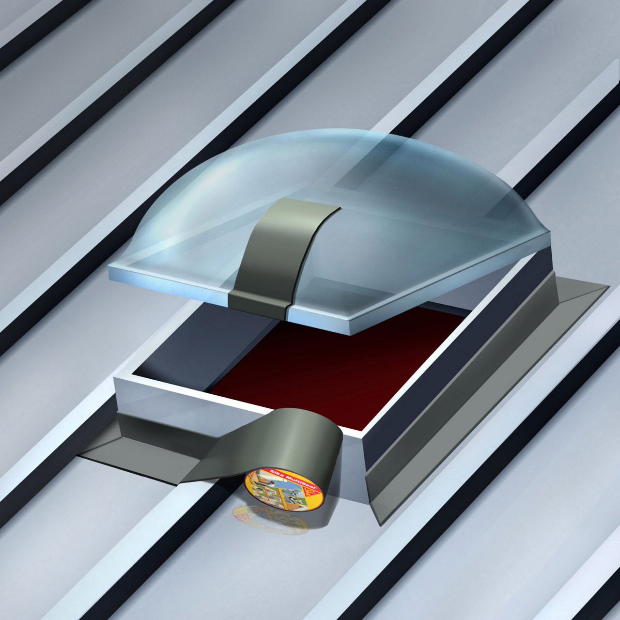 BANDE D'ÉTANCHÉITÉ AUTOCOLLANTE 3M DE SIKAMULTISEAL 100MM GRIS - LOT DE 12 - SIKA - 3738