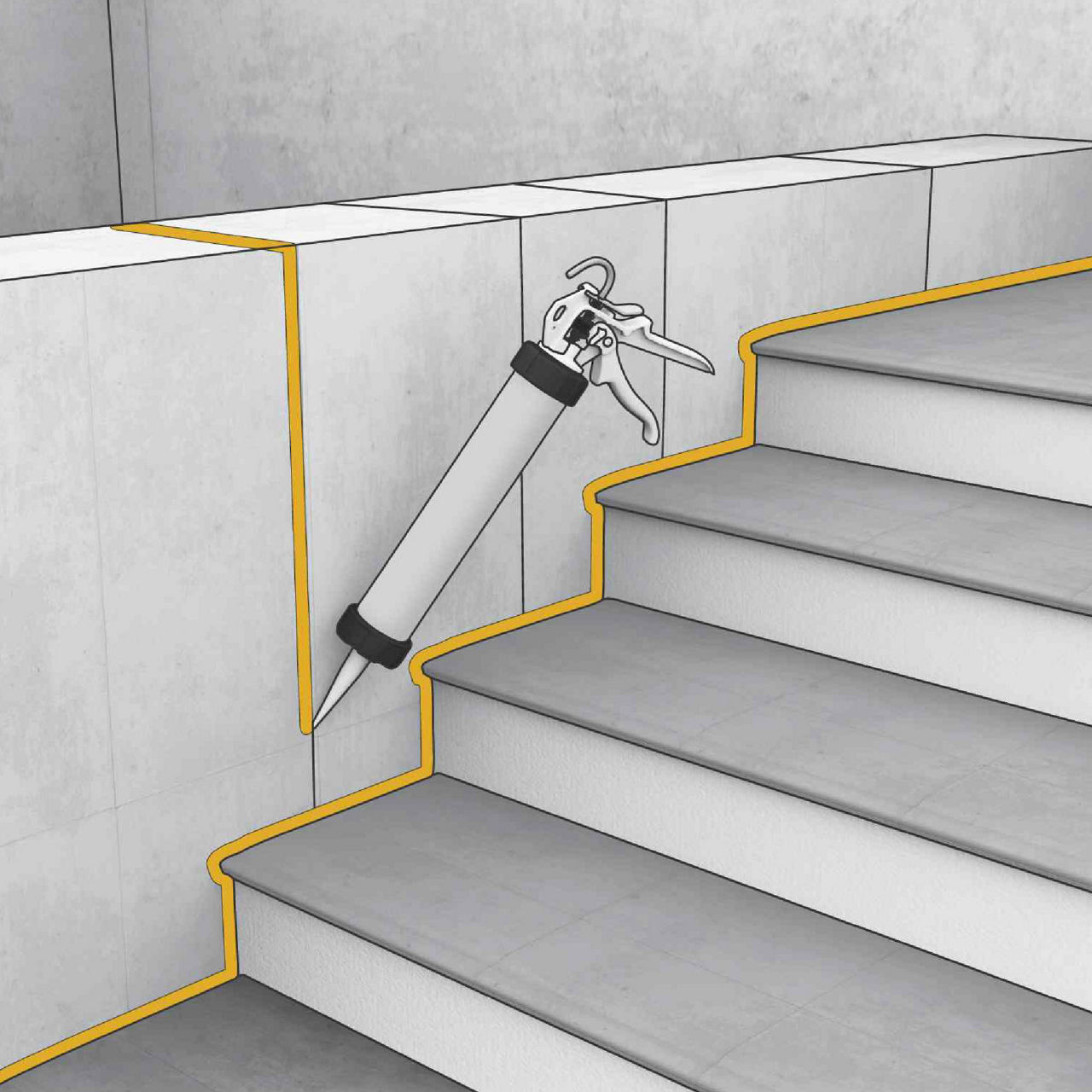 MASTIC - CARTON DE 12 POCHES 400ML DE SIKAHYFLEX-160 CONSTRUCTION GRIS - SIKA - 443734