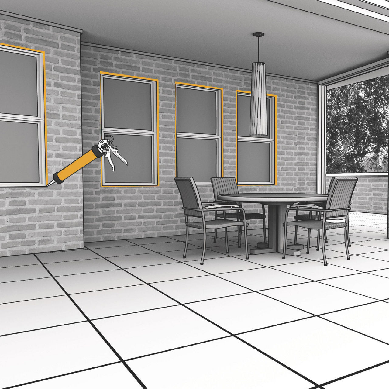 CARTON DE 12 POCHES 400ML DE MASTIC SIKAHYFLEX-220 WINDOWS GRIS - SIKA - 461854