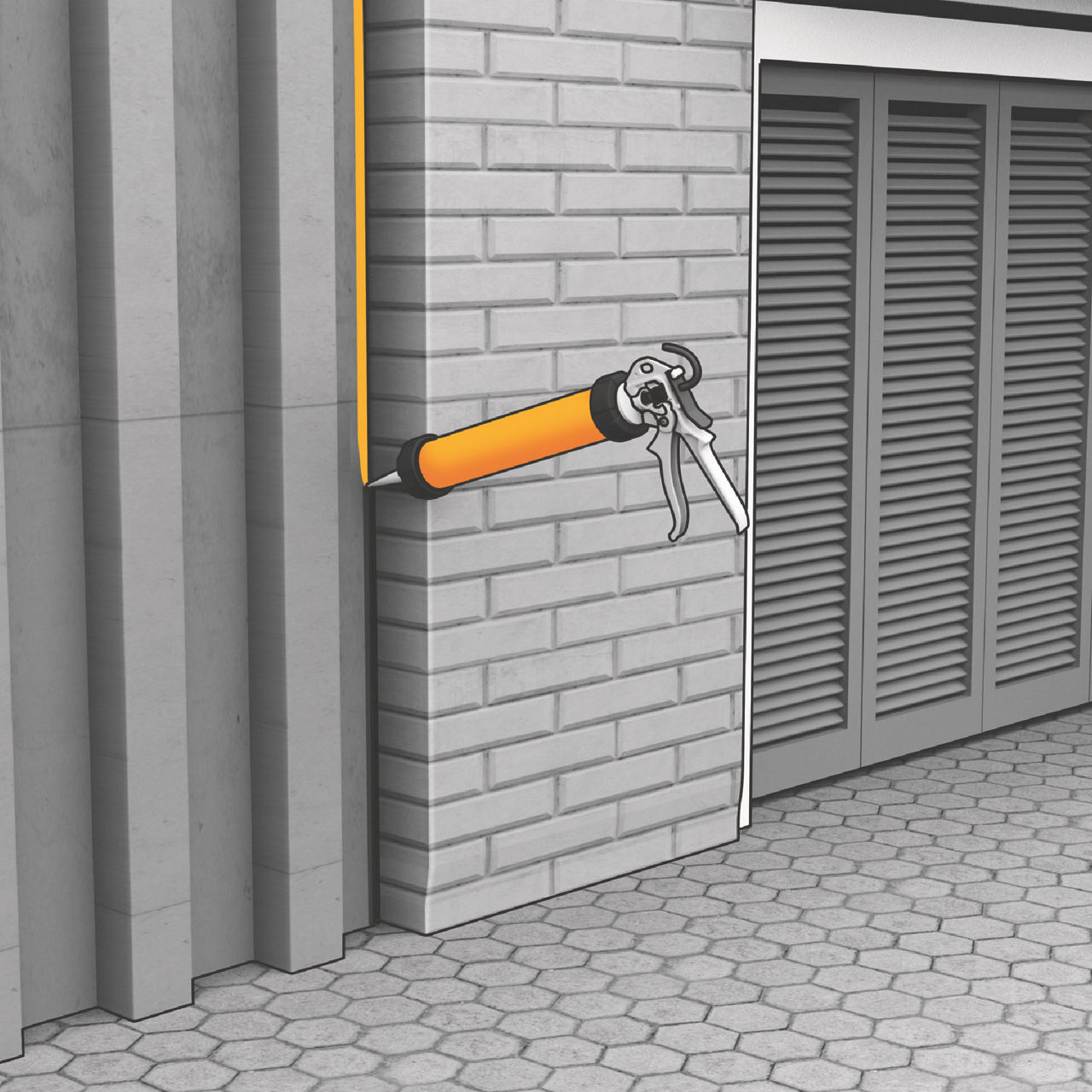 MASTIC RECHARGE 400ML SIKAHYFLEX-250 FAÇADE GRIS - LOT DE 12 - SIKA - 462227