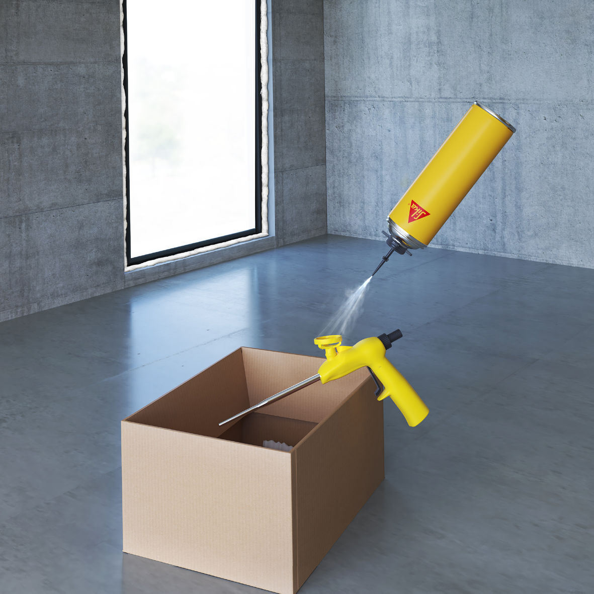 NETTOYANT PISTOLET EN CARTON DE 12 AÉROSOLS 500ML SIKA BOOM CLEANER - SIKA - 61841