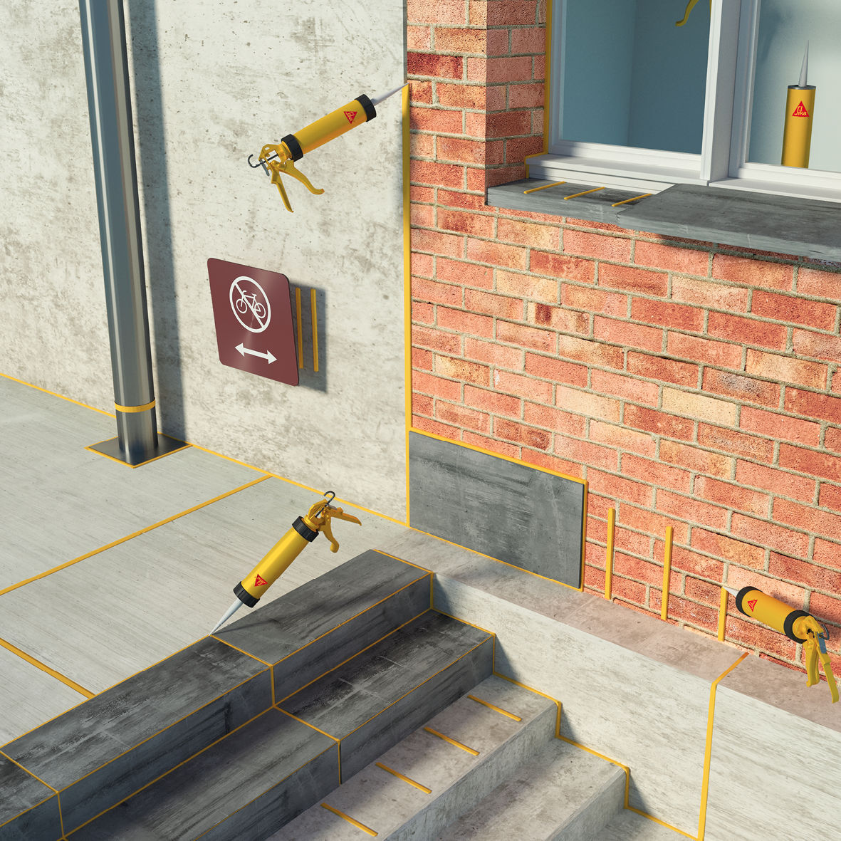 MASTIC-COLLE NOIR 300ML SIKAFLEX PRO-11 FC PURFORM - CARTON DE 20 RECHARGES - SIKA - 644880