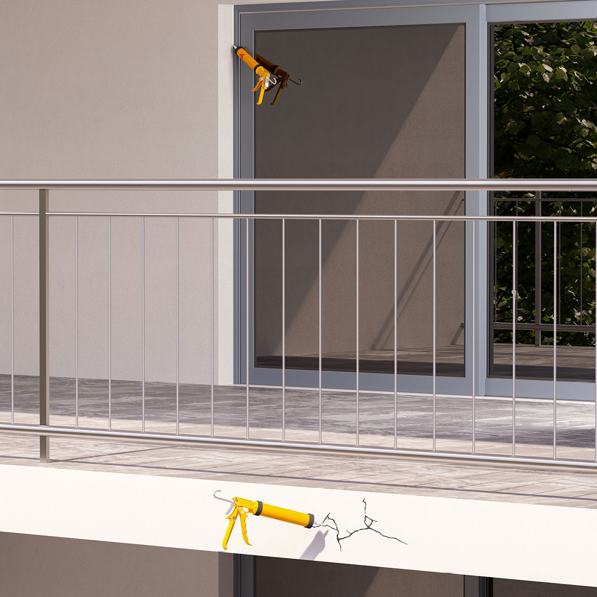 MASTIC CARTON DE 12 CARTOUCHES 300ML DE SIKASEAL-107 FR JOINT & FISSURE GRIS - SIKA - 685611