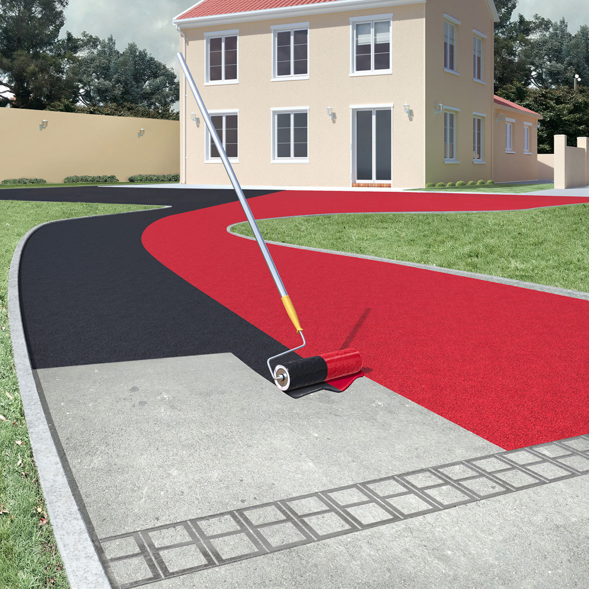 IMPRÉGNATION COLORÉE PACK DE 4 BIDONS DE 5L DE SIKAGARD-216 RENOVATEUR SOL BITUME NOIR - SIKA - 707192