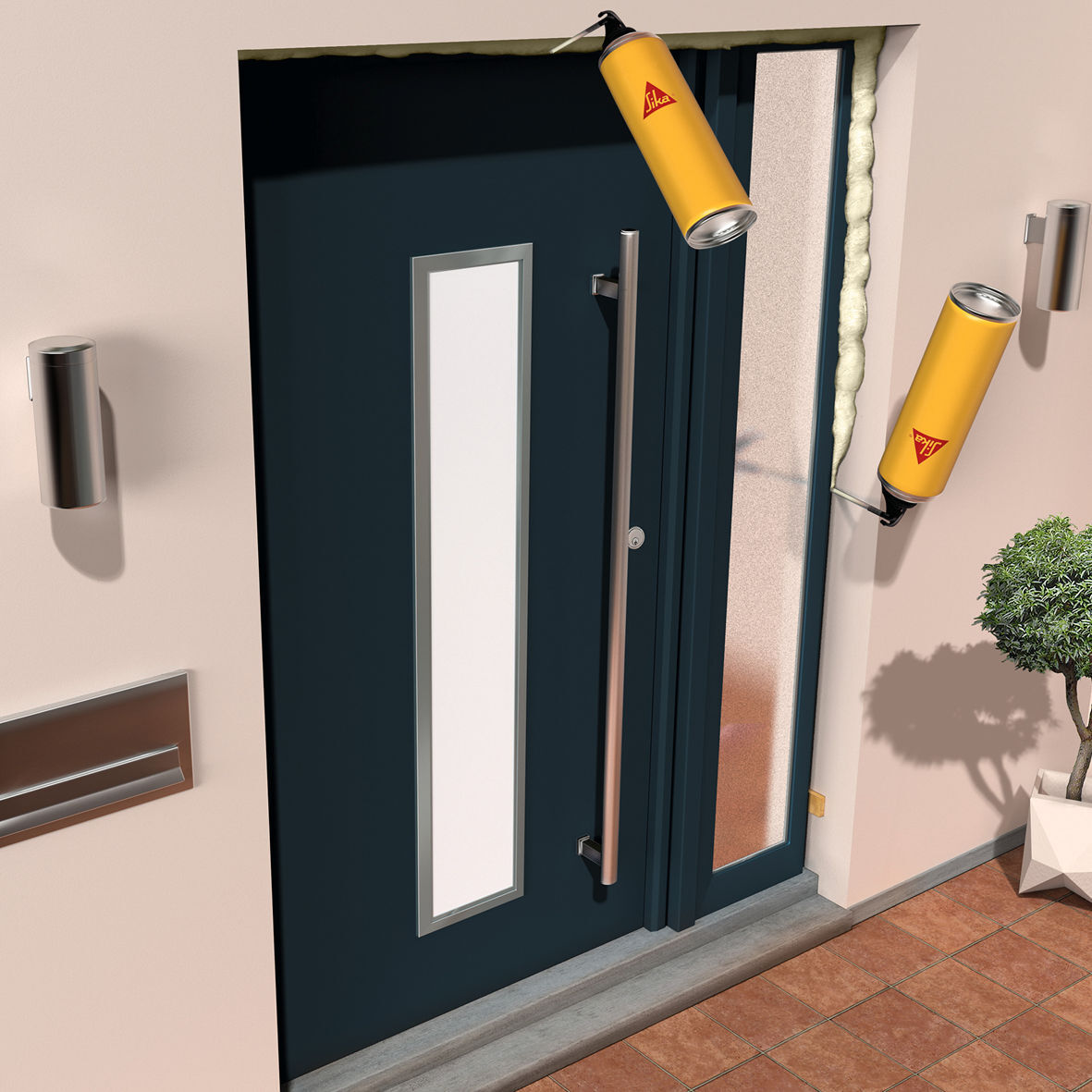 MOUSSE EXPANSIVE CARTON DE 12 AÉROSOLS 500ML DE SIKA BOOM®-107 TOUT SENS - SIKA - 711281