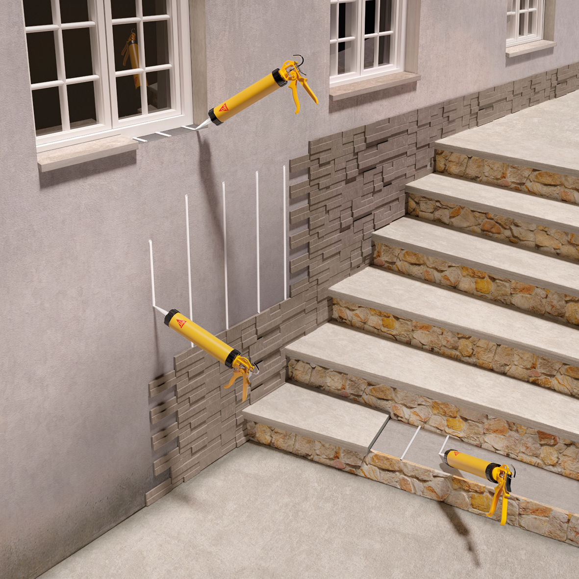 CARTON DE 12 CARTOUCHES 300ML DE COLLE SIKAFLEX-119 HIGH TACK PURFORM® - SIKA - 745184