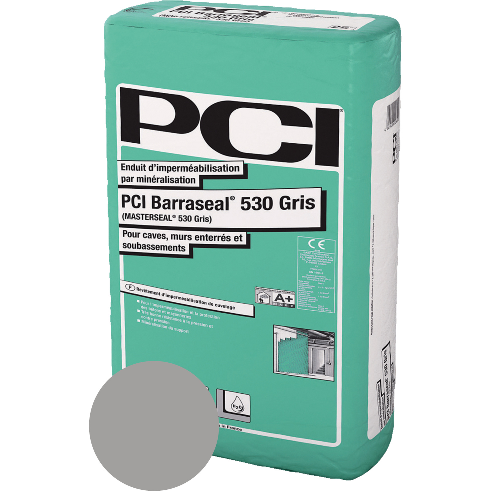 Enduit d’imperméabilisation par minéralisation sac 25 kg gris - PCI - 786162