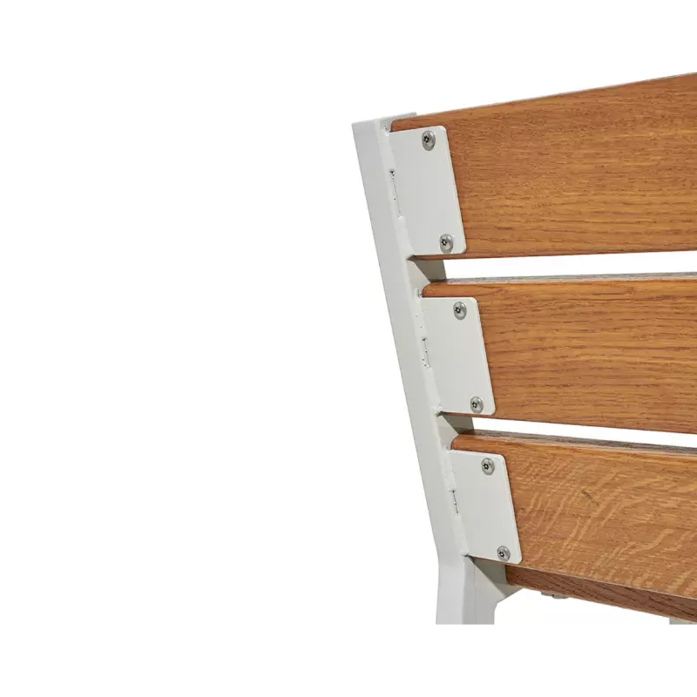 Chaise longue bois et acier Silaos Gris lasuré chêne clair - PROCITY - 209640.GPRO.CHEC