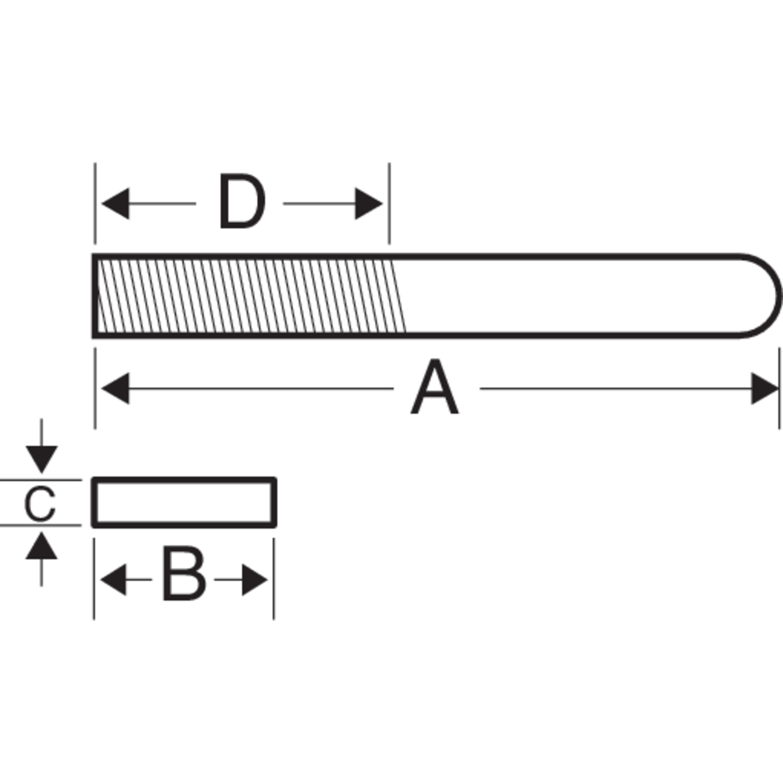 Lime contact plate coupe douce 110 mm sans manche 2 pièces avec étui BAHCO - 1-115-11-3-1