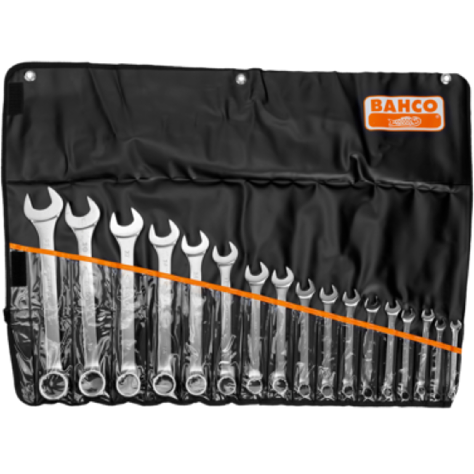 Jeu de clés mixtes plates métriques 8-32 mm 17 pièces pochette BAHCO - 111M/17TL