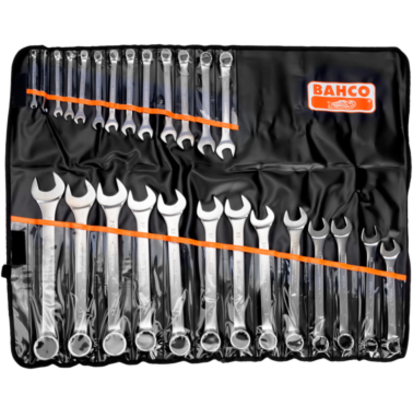 Jeu de clés mixtes plates métriques 6-32 mm 26 pièces avec pochette BAHCO - 111M/26T
