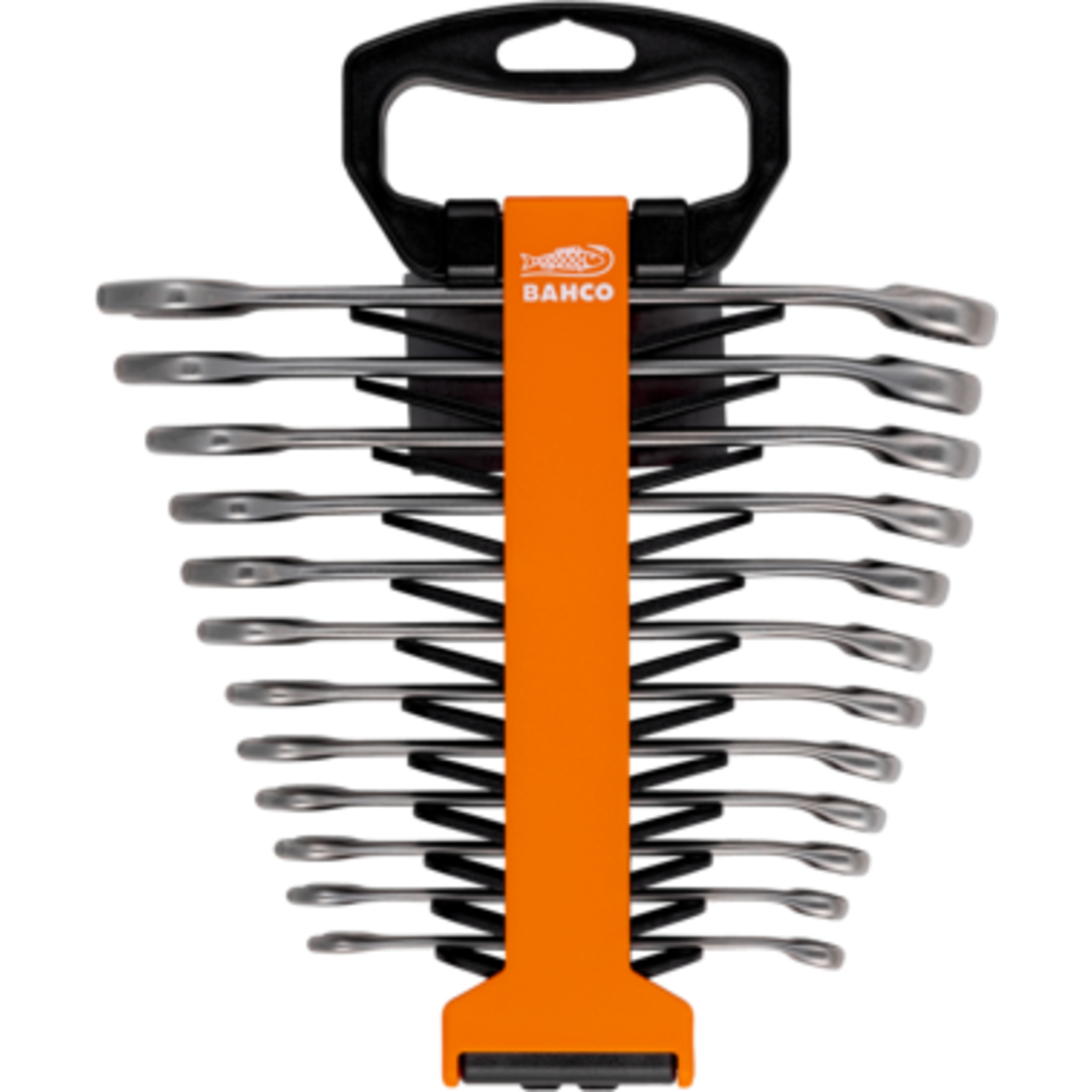 Jeu de clés mixtes plates métriques 8-19 mm 12 pcs avec support plastique finition micro-mat BAHCO - 111M/SH12