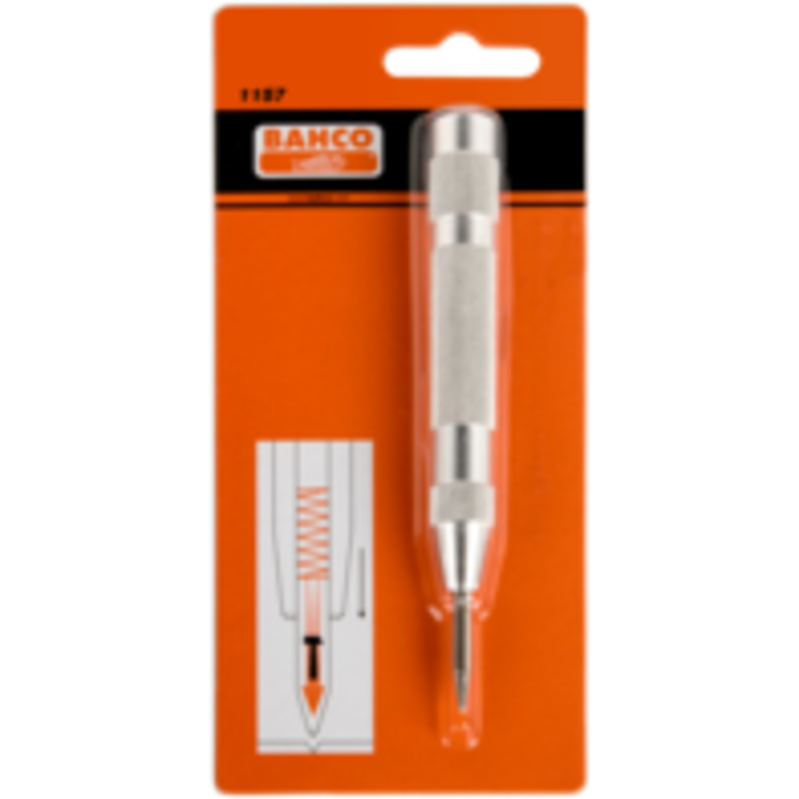 Poinçon automatique 2 mm pointe acier trempé 130 mm BAHCO - 1157