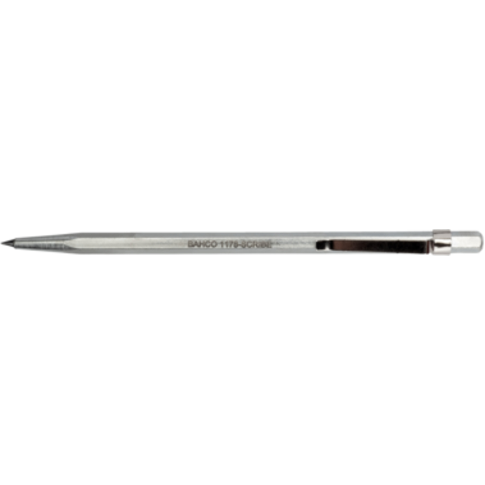 Tire-ligne carbure tungstène 150 mm avec clip poche pointe fixe BAHCO - 1178-SCRIBE