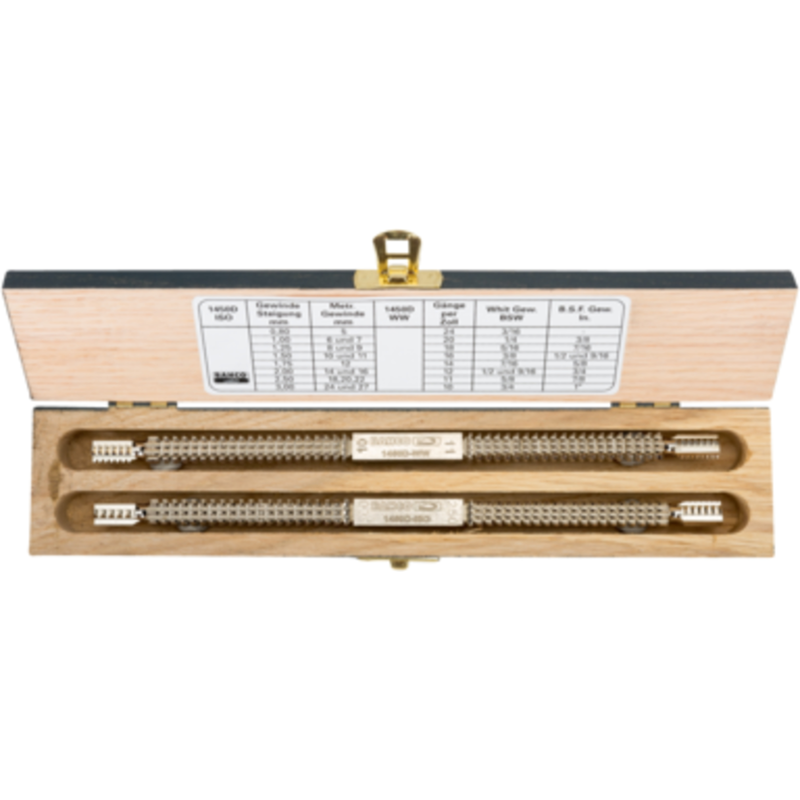 Double jeu de limes restauration filets intérieurs et extérieurs coffret bois BAHCO - 1450D/2