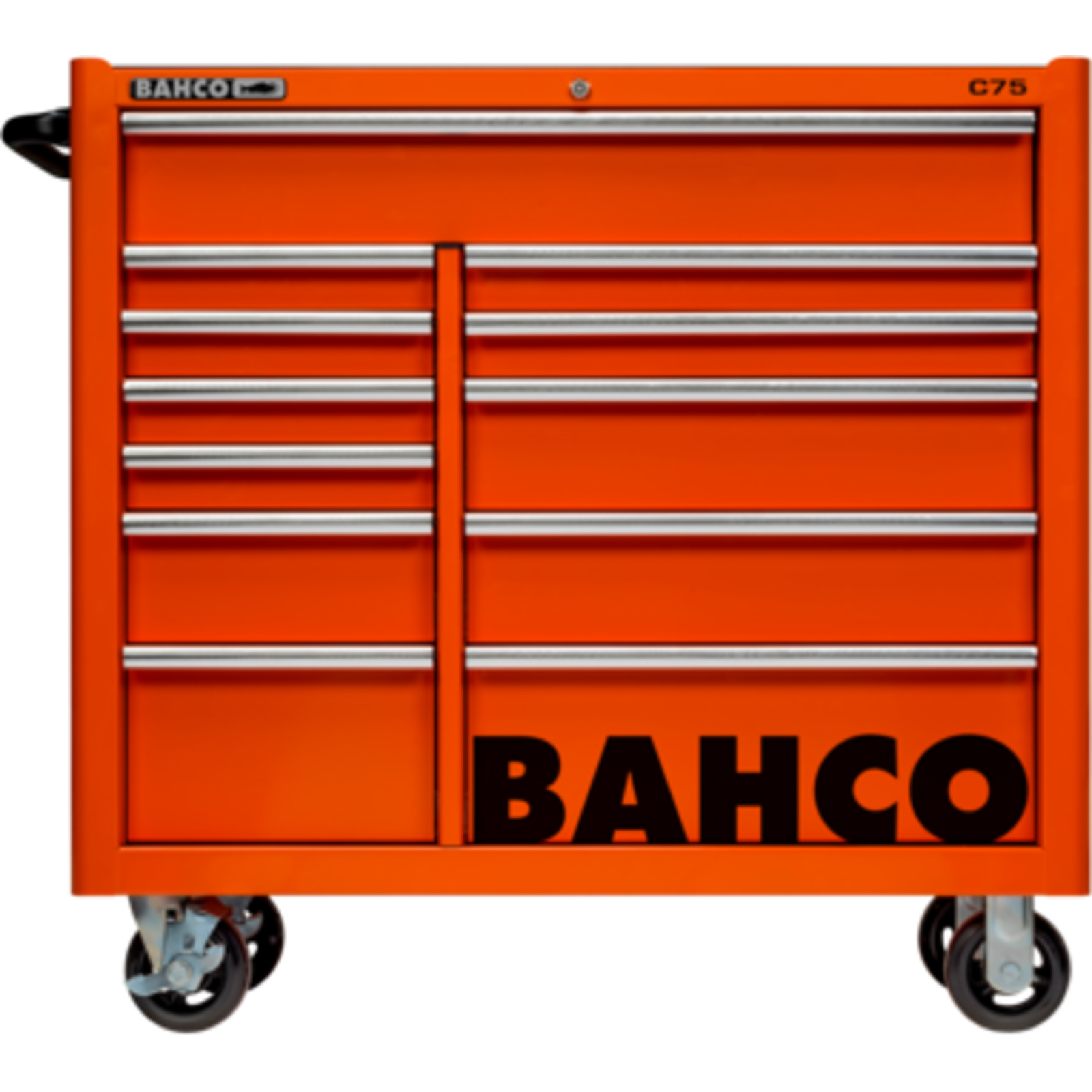 Servante 12 tiroirs capacité extra large orange 986 x 501 x 1100 mm BAHCO - 1475KXL12