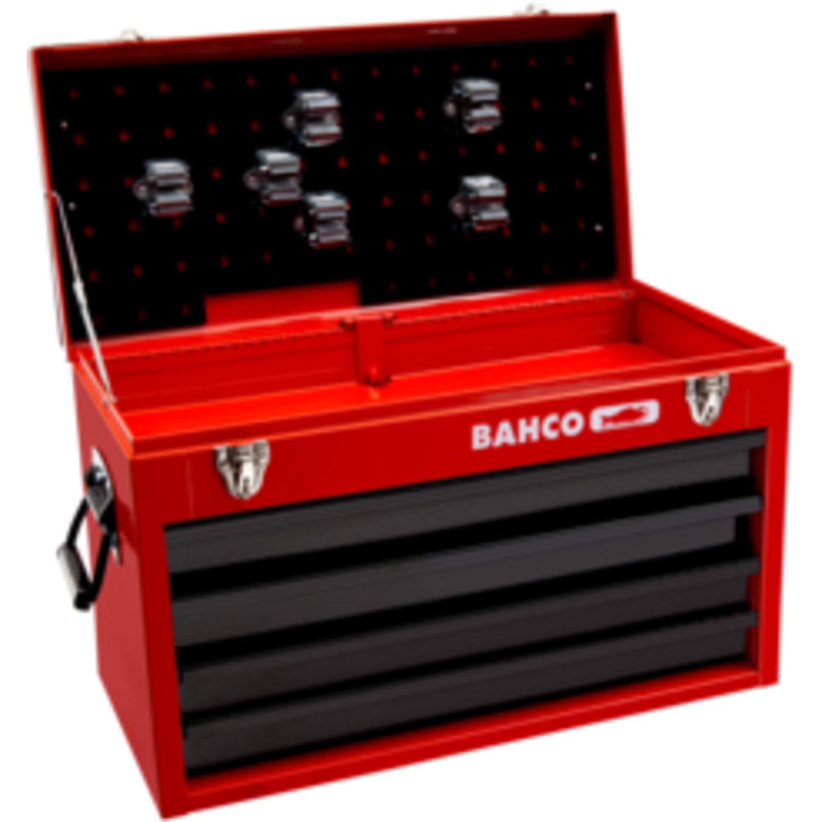 Caisse à outils métallique 4 tiroirs 85 kg avec plateau supérieur BAHCO - 1483KHD4RB