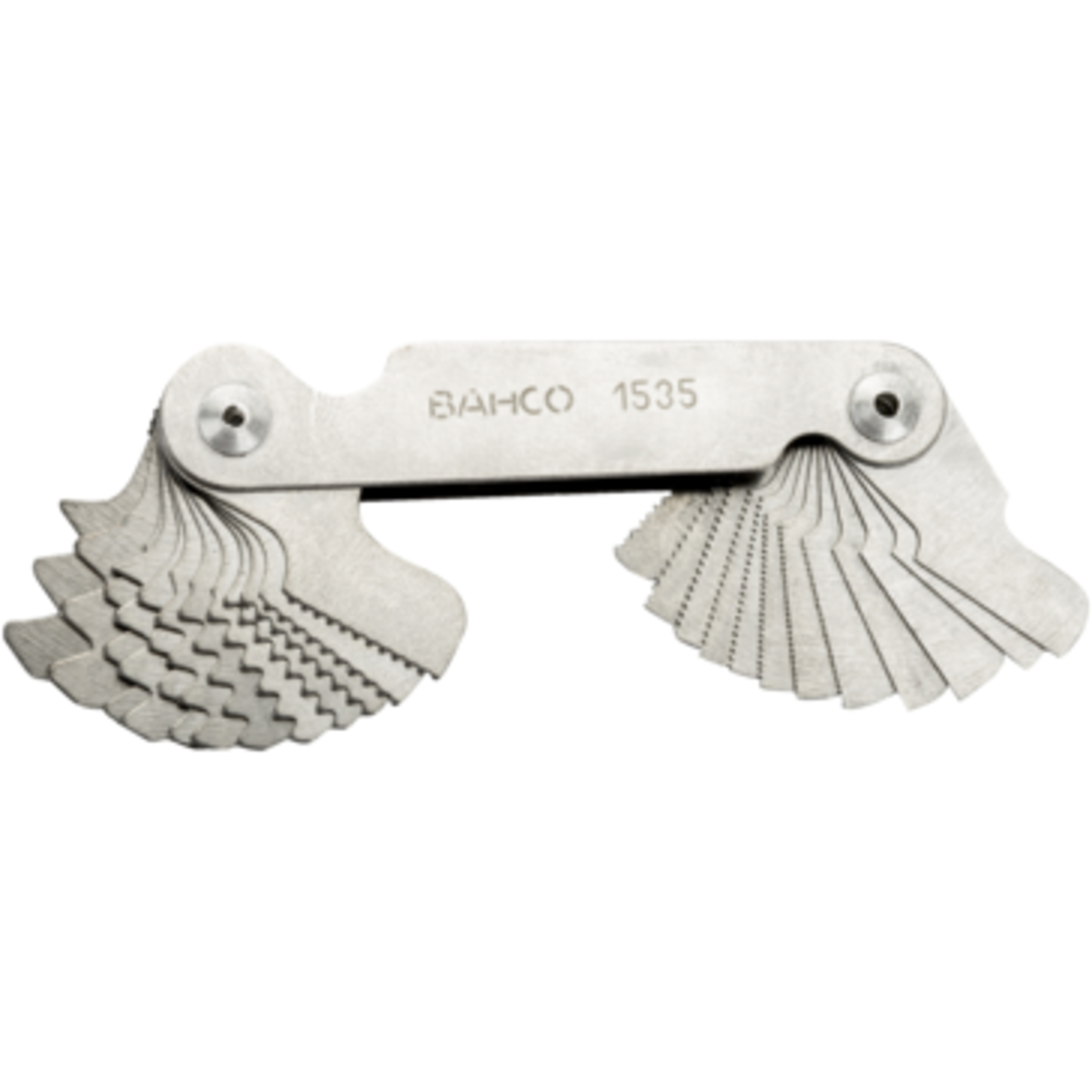 Jauge de filetage métrique 60° 24 lames 0,25 à 6 mm BAHCO - 1535