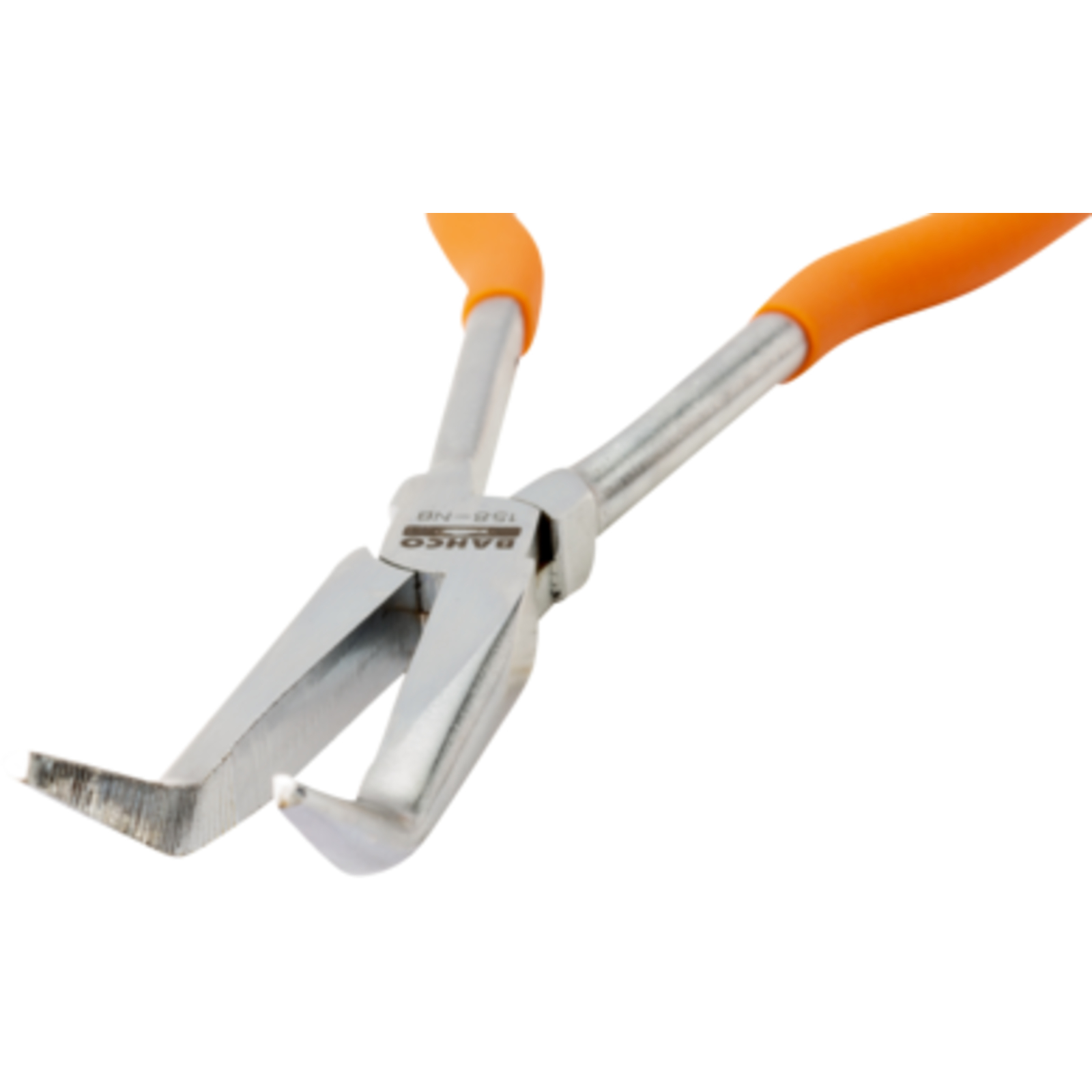 Pince extra-longue bec demi-rond coudé 35° poignées PVC 270 mm BAHCO - 158-NB