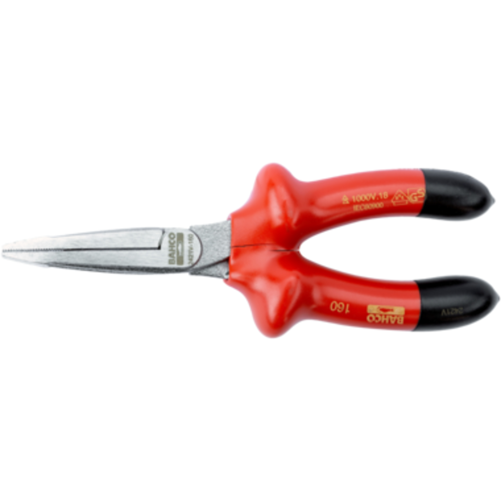 Pinces à bec plat isolées VDE 160 mm haute performance BAHCO - 2421V-160
