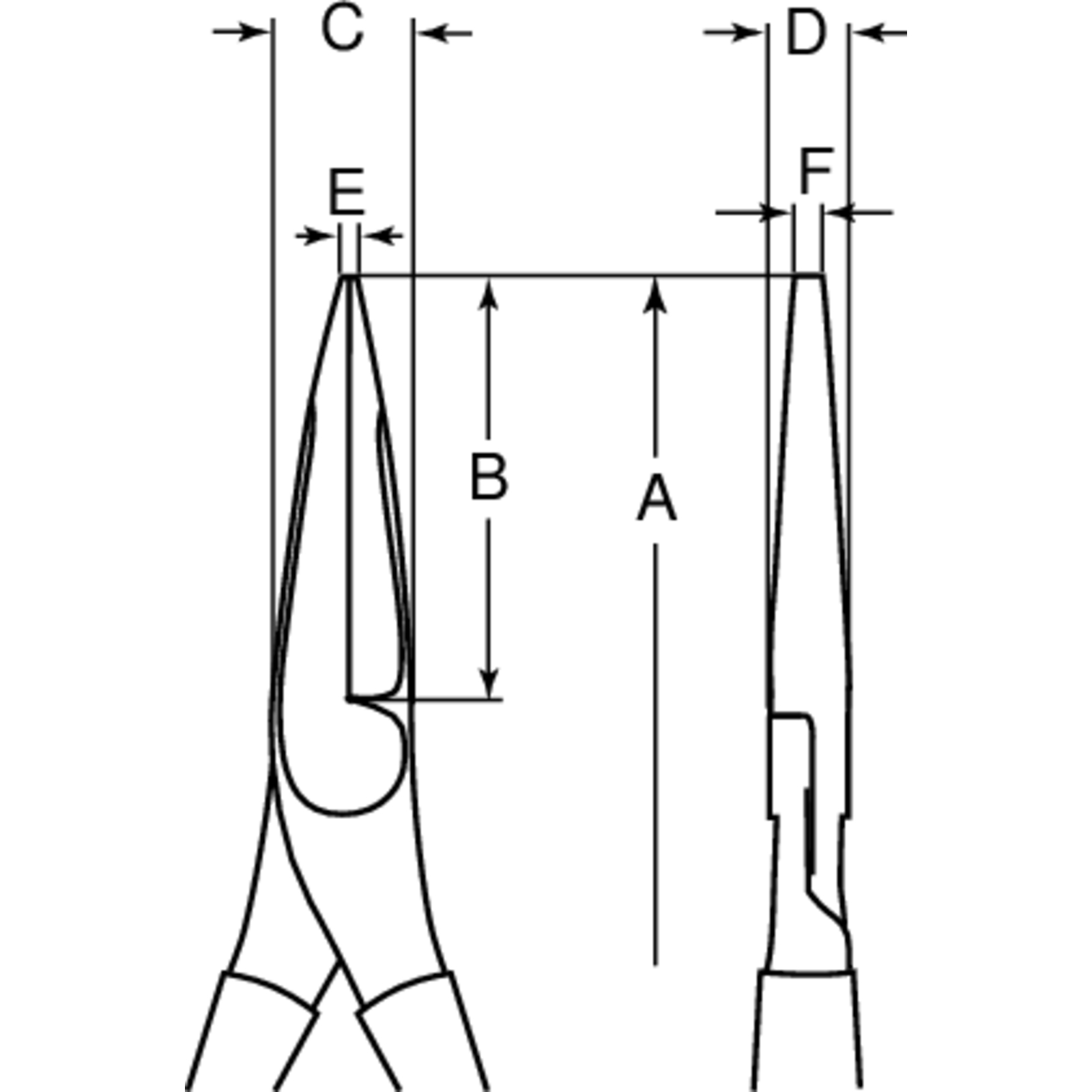 Pinces à bec plat isolées VDE 160 mm haute performance BAHCO - 2421V-160